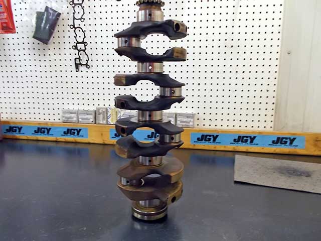 crankshaft cleaned and prepped